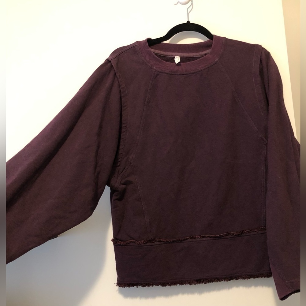 FREE PEOPLE MOVEMENT WHERE THE WIND BLOWS DARK PURPLE SIZE XS ANTHROPOLOGIE - Picture 5 of 11